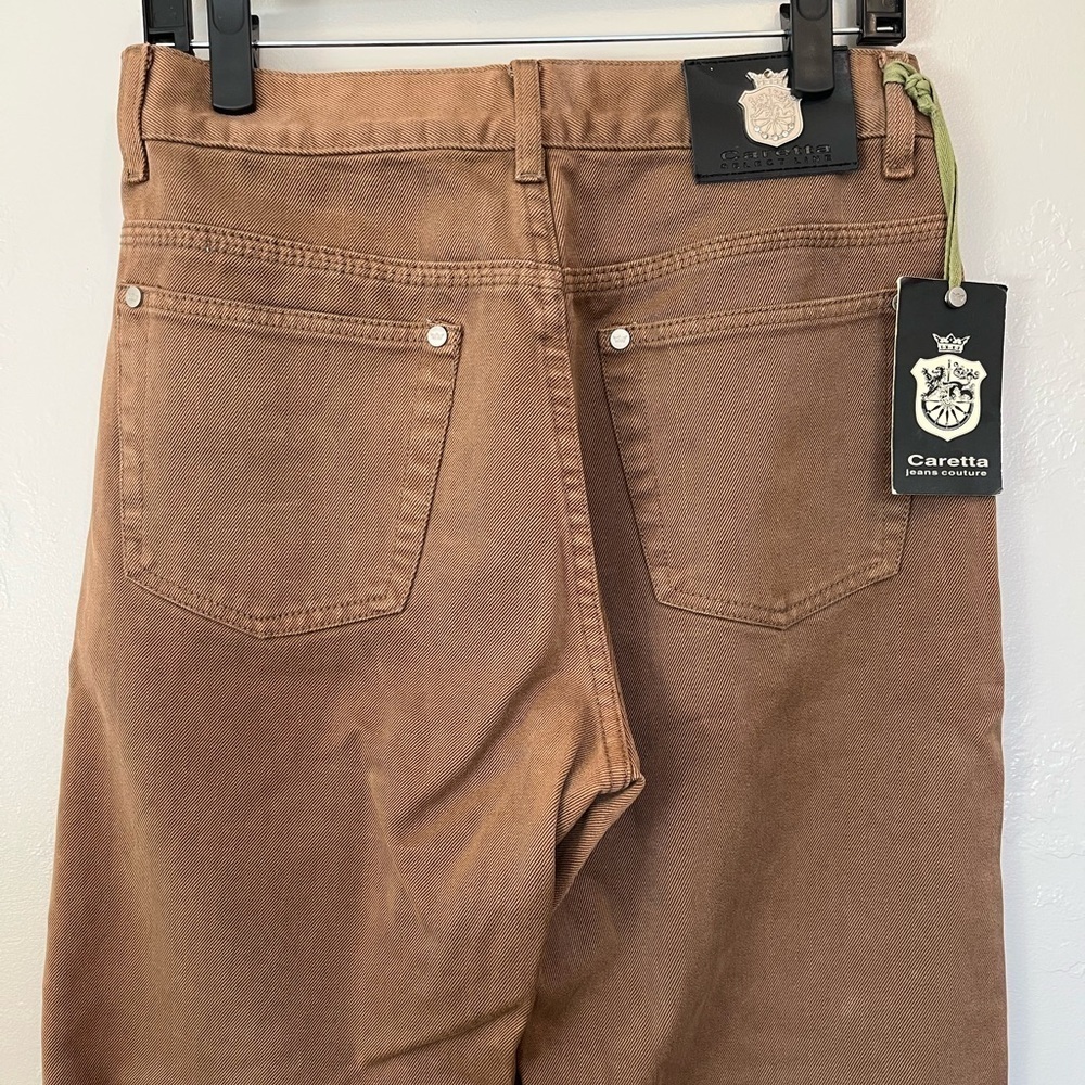Caretta Brown Straight-Leg Jeans Women's Size 33x32 - Picture 10 of 14